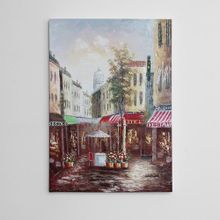 Dekolata Sessiz Sokaklar Yağlıboya Reprodüksiyon 30x40 cm Kanvas Tablo