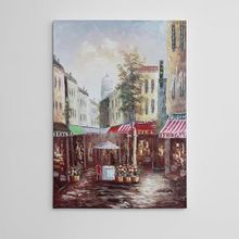 Dekolata Sessiz Sokaklar Yağlıboya Reprodüksiyon 60x85 cm Kanvas Tablo