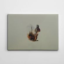 Dekolata Sincap ve Ağaçlar 85x120 cm Kanvas Tablo