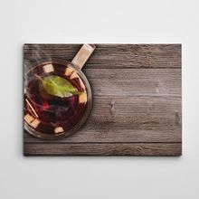 Dekolata Siyah Çay 70x100 cm Kanvas Tablo