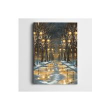 Dekolata Sokak Lambaları 20x30 cm Kanvas Tablo