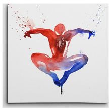 Dekolata Spider Man Kare 50x50 cm Kanvas Tablo