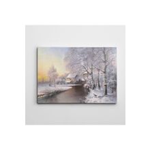 Dekolata Yağmurlu Bir Akşam Yağlıboya Reprodüksiyon 70x100 cm Kanvas Tablo