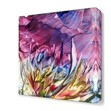 Dekor Sevgisi Mor Çiçek 120x80 cm Yağlı Boya Tablo
