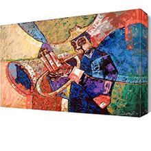 Dekor Sevgisi Müzisyen 75x50 Kanvas Tablo
