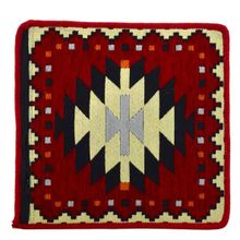 Dekoratif Otantik Çift Taraflı Fermuarlı Kilim Şark Köşesi Minder Kılıfı (40cmx41cm) Mod12