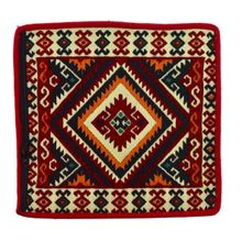 Dekoratif Otantik Çift Taraflı Fermuarlı Kilim Şark Köşesi Minder Kılıfı (40cmx41cm) Mod14