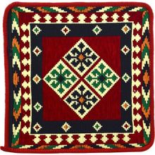 Dekoratif Otantik Çift Taraflı Fermuarlı Kilim Şark Köşesi Minder Kılıfı (40cmx41cm) Mod6