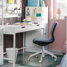 Dekorex CLM106 Beyaz Metal Ayaklı Çalışma Masası