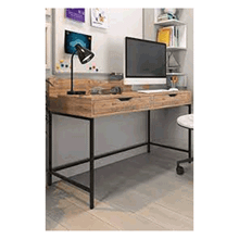 Dekorex CLM106 Ceviz Metal Ayaklı Çalışma Masası