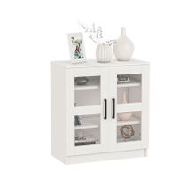 Dekorex Kns-104-C Beyaz 2 Camlı Kapaklı Konsol