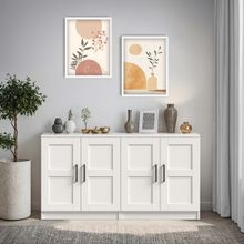 Dekorex Kns-204 Beyaz 4 Kapaklı Konsol