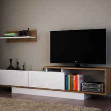 Dekorister Asos TV Ünitesi Beyaz-Ceviz