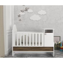 Dekorister Lora Baby Beyaz Ceviz Büyüyen Beşik