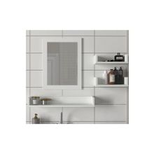 Dekorister Simon Beyaz Banyo Üst Dolabı Aynalı Etajer