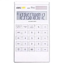 Deli M01211 Touch 12 Hane Beyaz Hesap Makinası