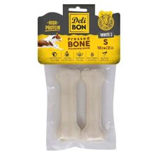 Delibon 12 cm S Boy 2'li Beyaz Deri Pres Kemik