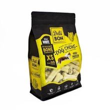 Delibon 50x7 cm Beyaz Deri Köpek Çiğneme Pres Kemik