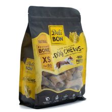 Delibon Naturel Xsmall 50 Adet 7 cm Deri Pres Kemik Köpek Ödülü