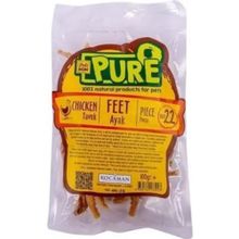 Delibon Pure Kurutulmuş Tavuk Ayağı 100 gr Köpek Ödülü