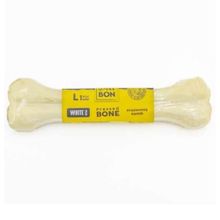 Delibon SHR22CM1LWHITE Beyaz 22 cm Deri Köpek Çiğneti Pres Kemik