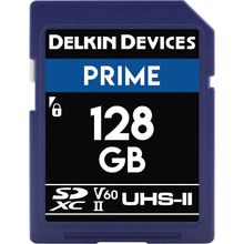 Delkin Devices 128 GB Prime UHS-II SDXC V60 Hafıza Kartı