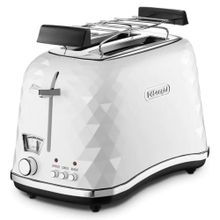 Delonghi CTJ2103 W FRONT Bianco 900 W 6 Programlı 2 Dilim Hazneli Ekmek Kızartma Makinesi Beyaz