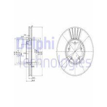 Delphi BG3676 Oto Önden Çeker Ön Fren Diski