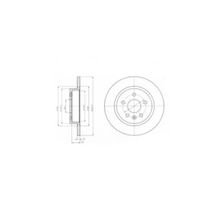 Delphi BG4199C Arka Astra Fren Diski