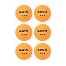 Delta EPT 583 3 Yıldız Turuncu 6 Adet Masa Tenisi (Pinpon) Topu