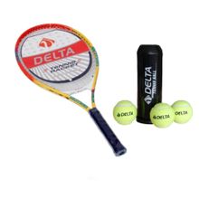 Delta Max Joys 23 inç Çocuk Tenis Raketi Tenis Maç Topu 3 Adet