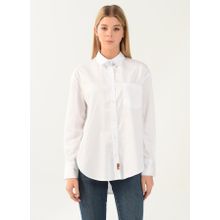 Denim DT10060-2 Beyaz Kadın Gömlek