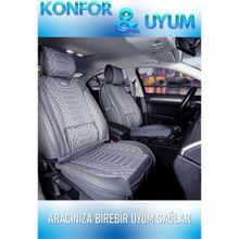 Deniz Tuning Bmw 5 Serisi 530 5 Parça Set Royal Füme Deri Oto Koltuk Kılıfı
