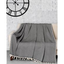 Denizli Concept Trendy Siyah 170x230 cm Koltuk Örtüsü