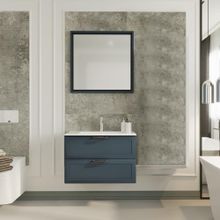 Denko Beyoğlu 75 cm Mdf Mat Lacivert Banyo Dolabı Takımı