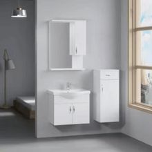 Denko Mostar 70 cm Mdf Beyaz Banyo Dolabı Takımı ve Boy Dolabı