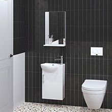 Denko Rio 45 cm Mdf Banyo Dolabı Takımı