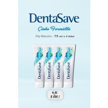 DentaSave 4x75 ml Ağız Kokusu Çinko Formül Diş Macunu