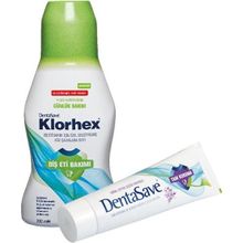 DentaSave Klorhex Günlük Bakım Ağız Çalkalama Suyu 300 ml +Çinko 75 ml Diş Macunu