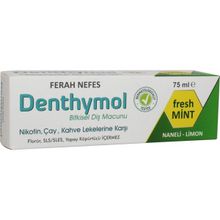 Denthymol Ferah Nefes Naneli Limon 75 ml Bitkisel Diş Macunu