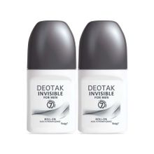 Deotak For Men Invisible 2x35 ml Erkek Roll-On Deodorant