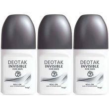 Deotak For Men Invisible 3x35 ml Erkek Roll-On Deodorant
