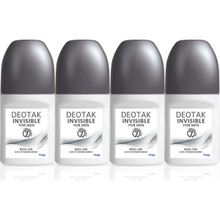 Deotak For Men Invisible 4x35 ml Erkek Roll-On Deodorant