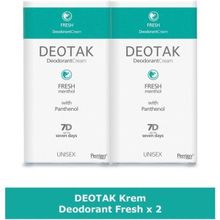 Deotak Fresh Mentol 35 ml 2 Adet Unisex Krem Deodorant