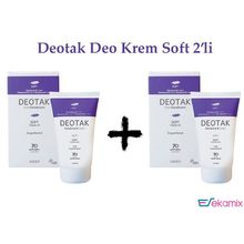 Deotak Soft Hassas Ciltler 35 ml 2'li Krem Deodorant