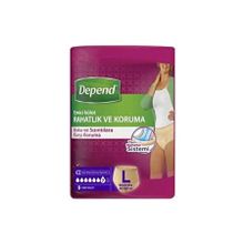 Depend 9x2 Adet Büyük Boy Kadın Hasta Bezi Emici Külot