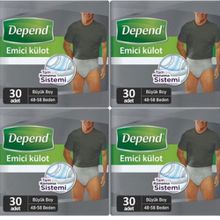 Depend Büyük Erkek 120 Adet Emici Külot Hasta Bezi