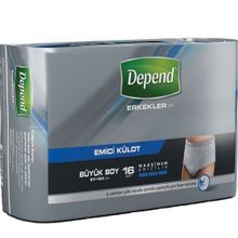 Depend Erkek 96 Adet Emici Külot Hasta Bezi