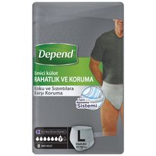Depend Erkek L Beden 32 Adet Emici Külot