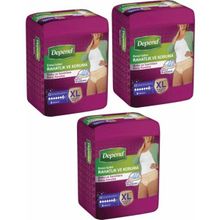 Depend Kadın Extra Büyük Beden 3x9 Adet Emici Külot